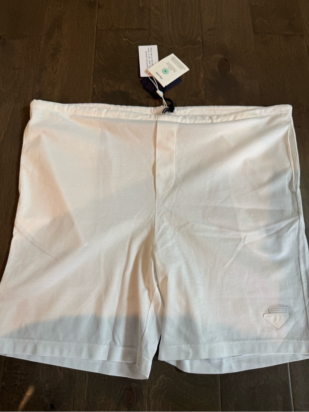 Prada Mesh White Casual Knit Shorts